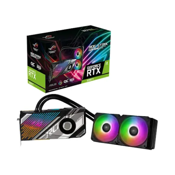Card -màn- hình- Asus -ROG-STRIX-LC-RTX3090TI-O24G-GAMING- 24GB- GDDR6X -(90YV0HC0-M0NA00)